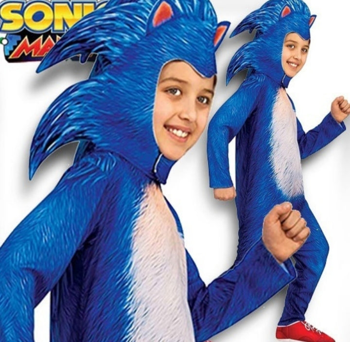 FANTASIA INFANTIL SONIC HEDGEHOG MACACÃO 3D – H2L COSPLAY