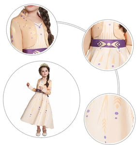 FANTASIA INFANTIL ANNA - FROZEN 2 VESTIDO BEGE CREME