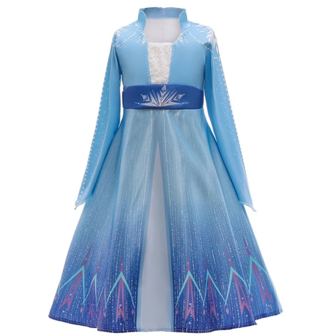 FANTASIA ELSA INFANTIL - FROZEN 2  VESTIDO FLORESTA ENCANTADA