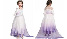 Carregar imagem no visualizador da galeria, FANTASIA ELSA INFANTIL FROZEN 2 VESTIDO BRANCO E AZUL
