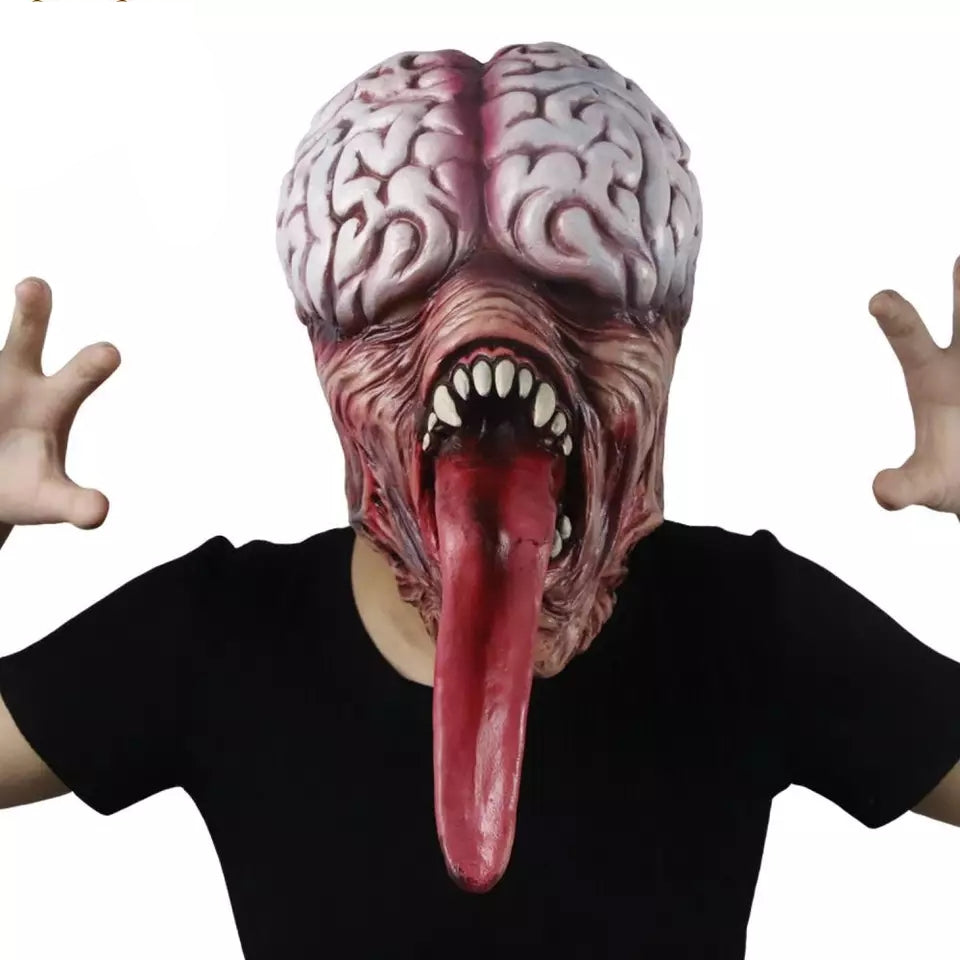 MÁSCARA ZUMBI LÍNGUA COSPLAY