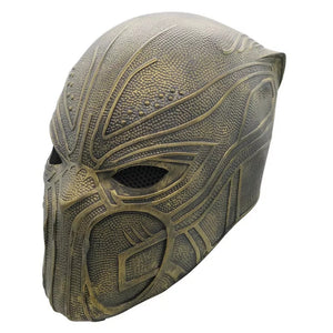MÁSCARA PANTERA NEGRA BRONZE  LÁTEX