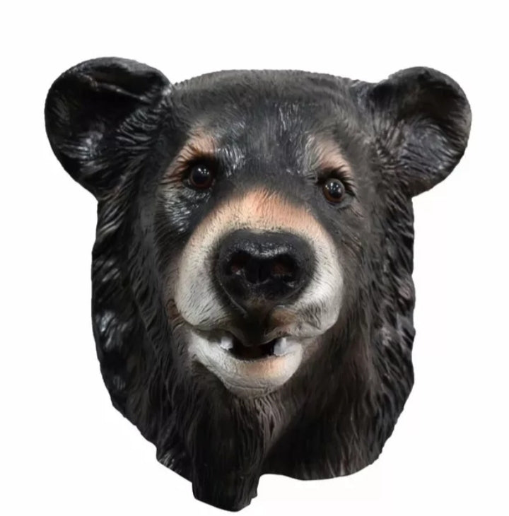 MÁSCARA REALISTA EM LÁTEX URSO PRETO