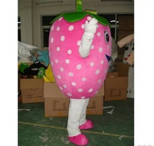 Carregar imagem no visualizador da galeria, FANTASIA MASCOTE MORANGO GIGANTE ROSA OU VERMELHO

