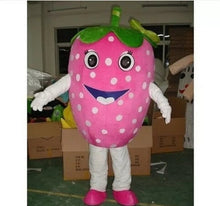 Carregar imagem no visualizador da galeria, FANTASIA MASCOTE MORANGO GIGANTE ROSA OU VERMELHO

