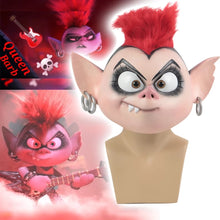 Carregar imagem no visualizador da galeria, MÁSCARA TROLLS WORLD TOUR 2 RAINHA PUNK COSPLAY
