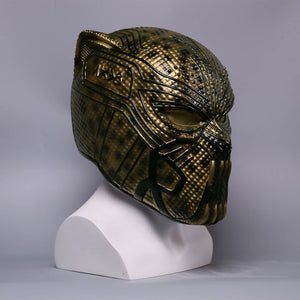 MÁSCARA PANTERA NEGRA CAPACETE PVC PROFISSIONAL