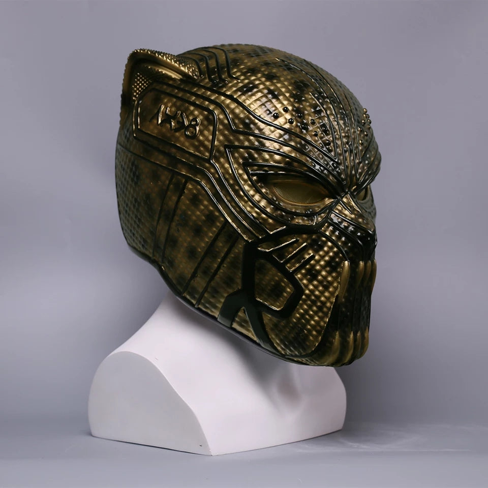 MÁSCARA PANTERA NEGRA CAPACETE PVC PROFISSIONAL