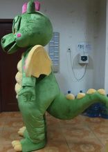 Carregar imagem no visualizador da galeria, FANTASIA MASCOTE DRAGÃO VERDE E AMARELO
