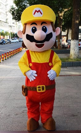 FANTASIA MASCOTE SUPER MARIO BROS AMARELO