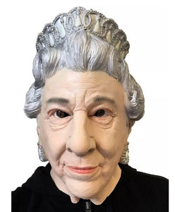 MÁSCARA RAINHA ELIZABETH  MULHER IDOSA COSPLAY