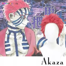 Carregar imagem no visualizador da galeria, PERUCA AKAZA  - DEMON SLAYER
