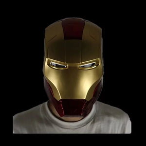 CAPACETE MÁSCARA HOMEM DE FERRO COM LED
