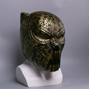MÁSCARA PANTERA NEGRA CAPACETE PVC PROFISSIONAL