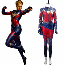 Carregar imagem no visualizador da galeria, FANTASIA CAPITÃ MARVEL VINGADORES ULTIMATO COSPLAY PROFISSIONAL
