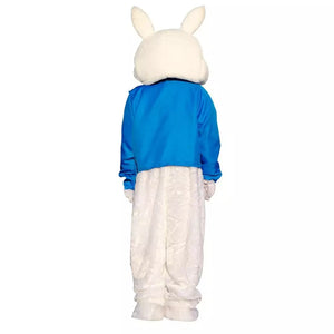 FANTASIA MASCOTE COELHO DA PÁSCOA AZUL  