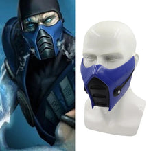 Carregar imagem no visualizador da galeria, MÁSCARA SUB ZERO AZUL - MORTAL KOMBAT COSPLAY
