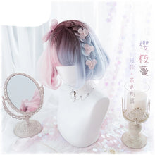 Carregar imagem no visualizador da galeria, PERUCA LOLITA ROSA AZUL TRANÇAS
