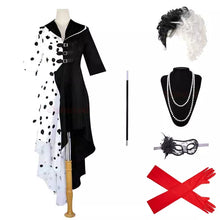 Carregar imagem no visualizador da galeria, FANTASIA CRUELLA DE VIL EMMA STONE KIT COSPLAY COMPLETO

