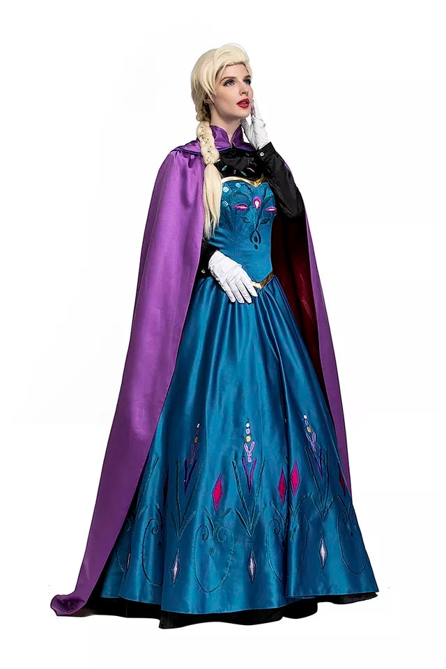 Elsa Dress Fantasia Da Frozen Adulta Frozen Vestido Fantasia Da