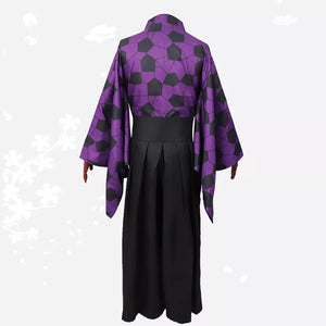 FANTASIA KOKUSHIBO + PERUCA DEMON SLAYER COSPLAY PROFISSIONAL