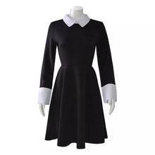 Carregar imagem no visualizador da galeria, FANTASIA WANDINHA FAMÍLIA ADDAMS ANOS 90 COSPLAY
