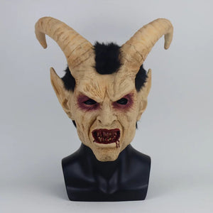 MÁSCARA DIABO DEMÔNIO  LÚCIFER CHIFRES COSPLAY