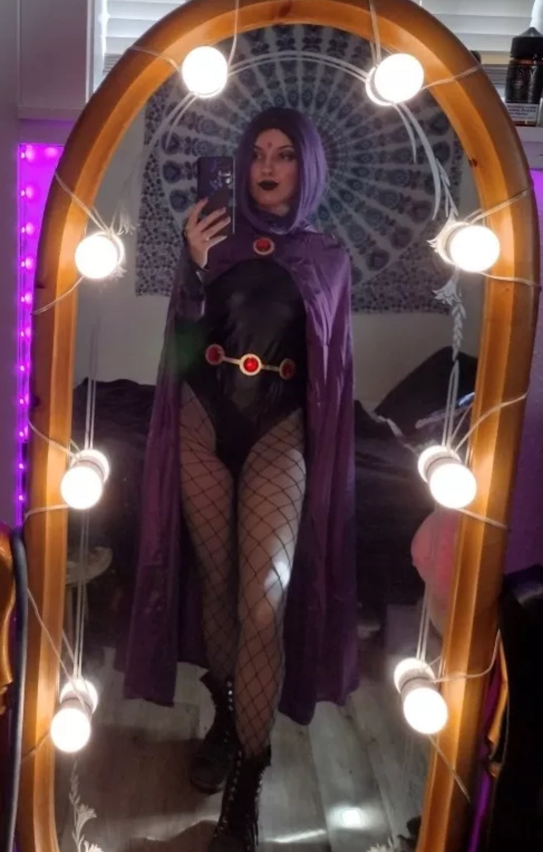 Ravena fantasia cosplay - Escorrega o Preço
