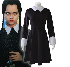 FANTASIA WANDINHA FAMÍLIA ADDAMS ANOS 90 COSPLAY
