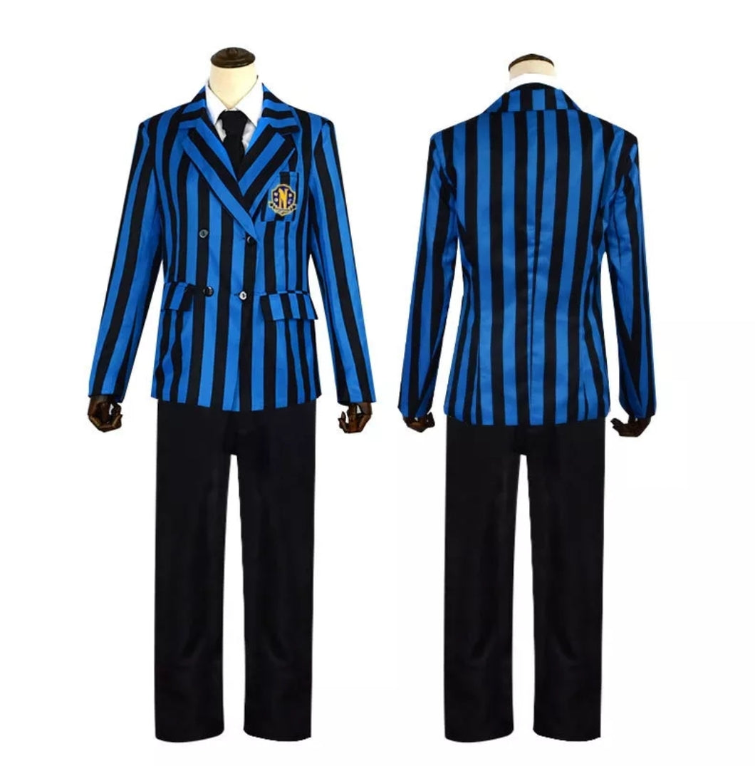FANTASIA UNIFORME NEVERMORE MASCULINO - WEDNESDAY - NETFLIX