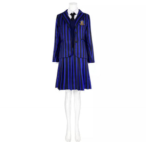 FANTASIA UNIFORME NEVERMORE FEMININO - WEDNESDAY - NETFLIX