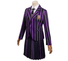 Carregar imagem no visualizador da galeria, UNIFORME ESCOLAR NEVERMORE LILÁS WEDNESDAY - ENID
