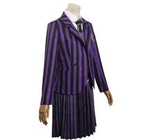 Carregar imagem no visualizador da galeria, UNIFORME ESCOLAR NEVERMORE LILÁS WEDNESDAY - ENID
