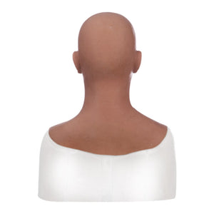MÁSCARA REALISTA HOMEM COM CAVANHAQUE 100% SILICONE COSPLAY